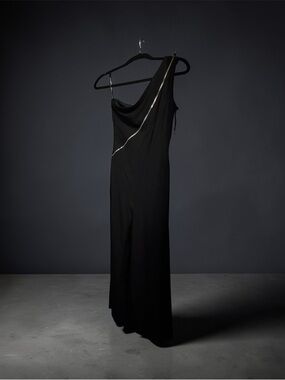 House of Versace One-Shoulder Wide-Leg Jumpsuit